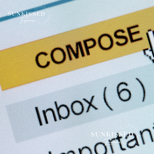 Email icon with sparkles and a person receiving a message, symbolizing an engaging email welcome sequence.